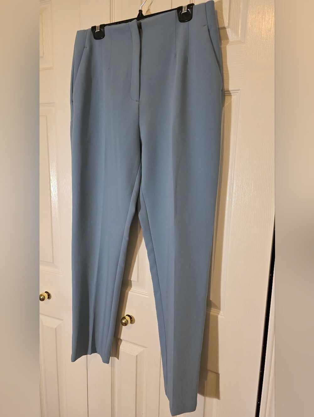Dynamite Kendall Slim Leg High Rise Pant 10 In muted Dusty Blue